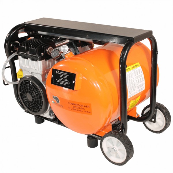 Безмаслен компресор Bisonte SC020-015 , 15l/8bar